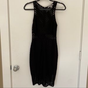 Black bodycon dress